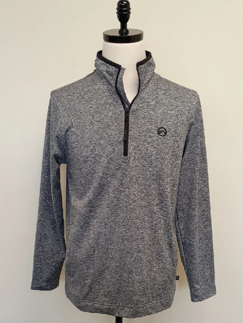 Frontier Supply Co Quarter Zip Pullover Heather Gray Athletic Top Size Small